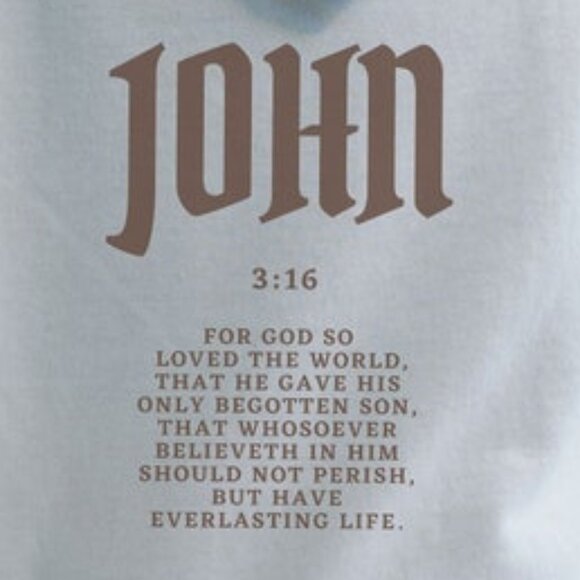 John 3:16 Christian Hoodie | Bible Verse Hoodie | Christian Merch Hoodie - Picture 2 of 2